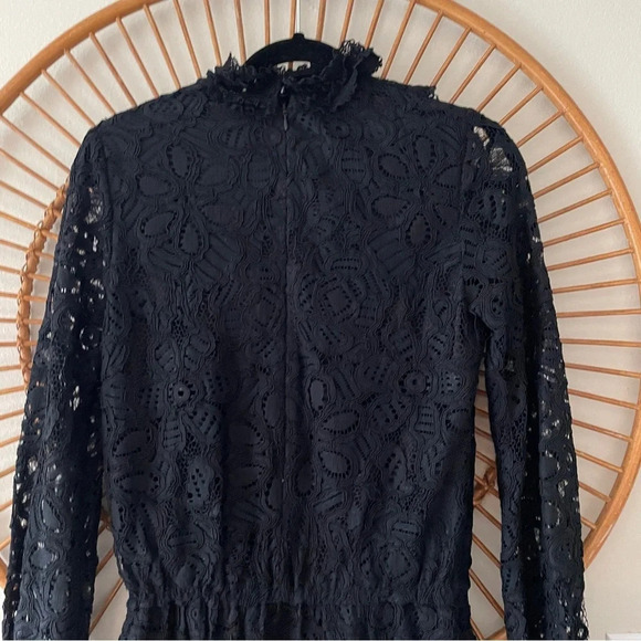 NWT Alexis Catalina Black Lace All Over Mini Choker Dress Small - Picture 4 of 8